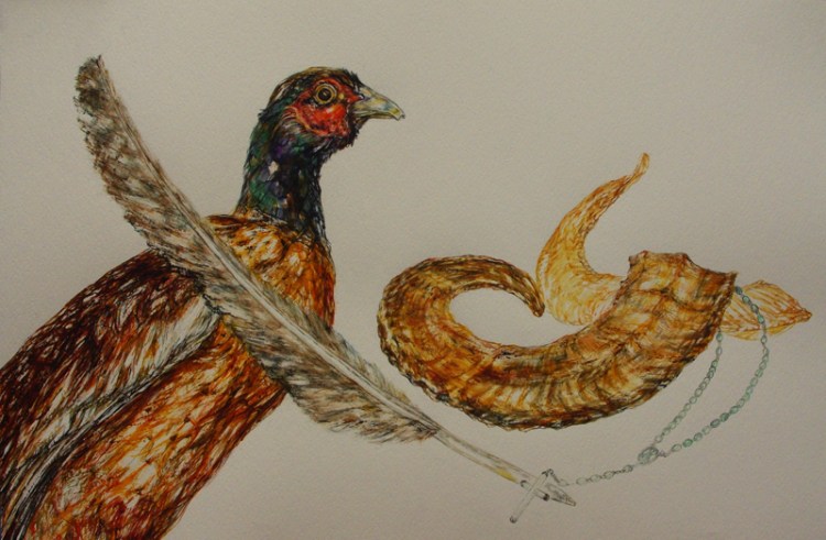 Rosary mysteries - watercolour